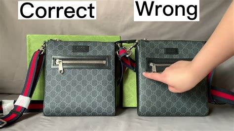 gucci messenger bag fake vs real|depop gucci messenger bag.